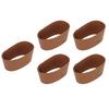 5pcs Coffee Cup Sleeves Insulated Heat Resistant Anti Scald Anti Slip PU Leather Hot Cup Sleeves