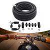 Automatic Transmission Coolers Line Kit Black 6AN Steel Braided Hose For 4L60E 4L65E Automobile Replacement