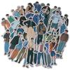 150PCS Scrapbooking Supplies PVC Stickers Multicolored Boy Stickers People Stickers DIY