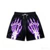 Summer New Style Shorts 3DPrint X-ray Pattern of Hand Bones Street Casual Fashion Comfortable Breathable Lightweight Shorts