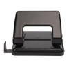 2 Hole Punch Handheld Antislip Effort Saving Heavy Duty Black Daily Paper Puncher for Classroom Offi