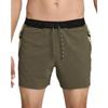 Nike Dri-Fit 5" Brief-Lined Running Shorts Solid Logo Print Drawstring Sports Shorts Men shorts Olive-Green DV9311-222