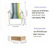 Portable Striped Folding Chair for Camping and Fishing