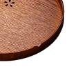 Tee Tablett Kirschblütenmuster Holz Teeplatte Grüntee Backen Servierplatte für Zuhause Teehaus Rund