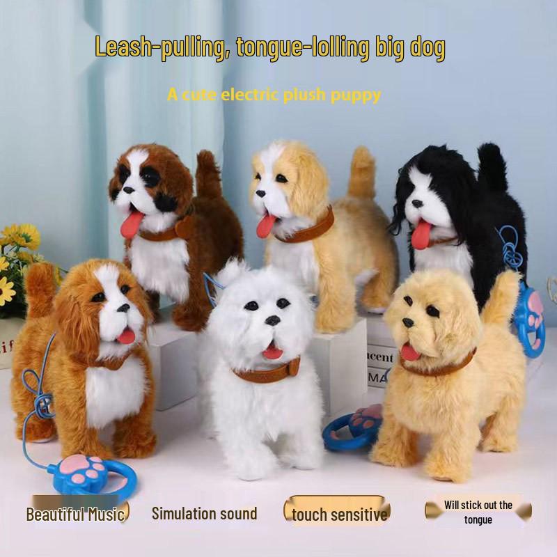 Electronic Puppy Toy: Interactive Walking, Barking, and Singing Pet with Leash