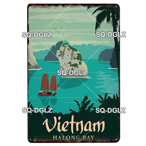 

[SQ-DGLZ] Europe City Plaque Metal Vintage Bar Furniture Plates Panels Tiki Bar Sign Vintage Decor Man Cave Decoration 20x30cm（7.8x11.8inch）
