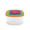 KitchenCook Ktup5c - Multicolour - Set of 5 Food Storage Boxes - Stackable - BPA Free