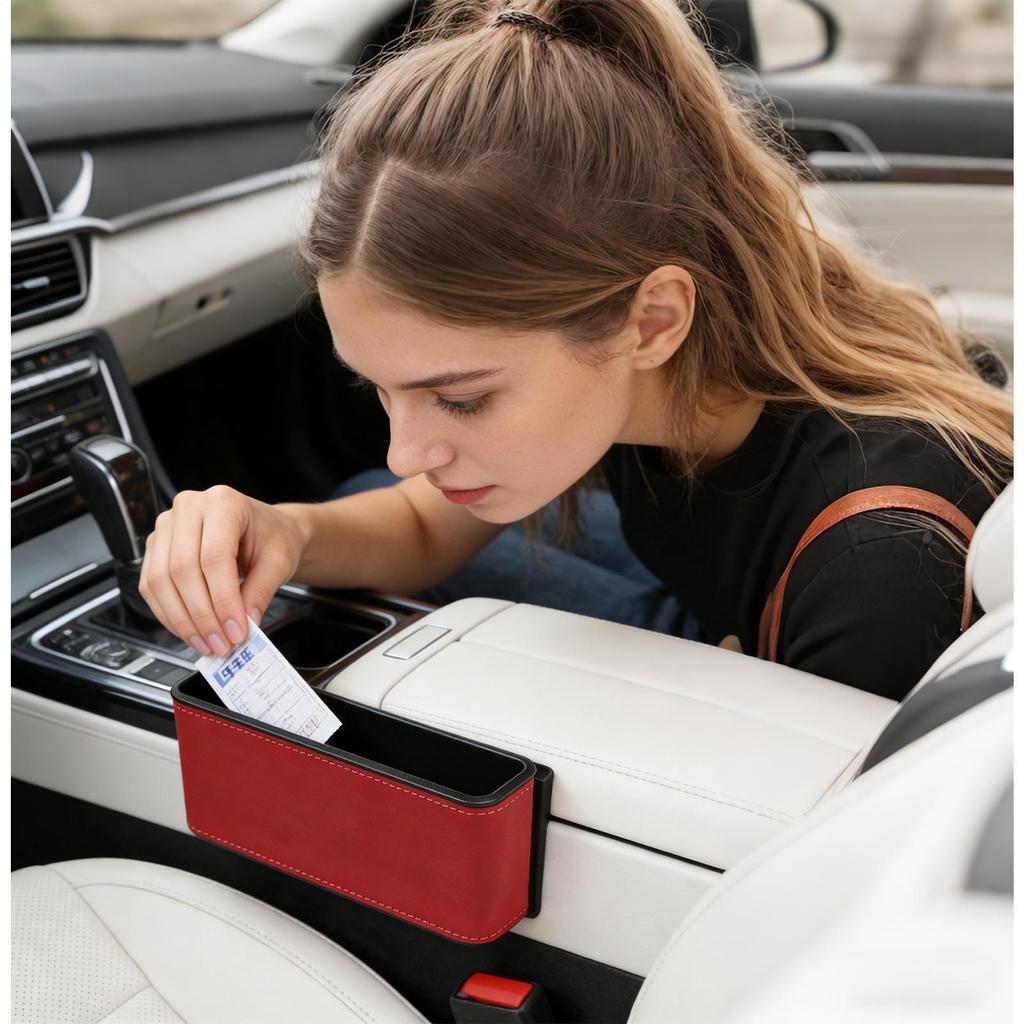Car Clutter Solution, Stick-On Organizer To Declutter Your Front Seat, Keeps Essentials Organized And Within Reach While Driving