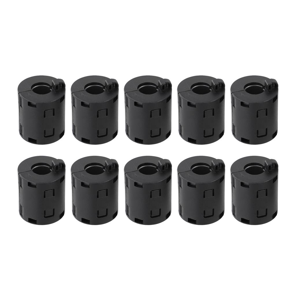 10PCS Ferrite Ring Black Clip-On Ferrite Ring Noise Suppressor Cable Clamp 13mm Ferrite Core Cord Ring Noise Filter Wire Cables