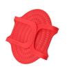 Food Grade Silicone Heat Resistant Turkey Lifter Non Stick Poultry Cooking Mat(Red)