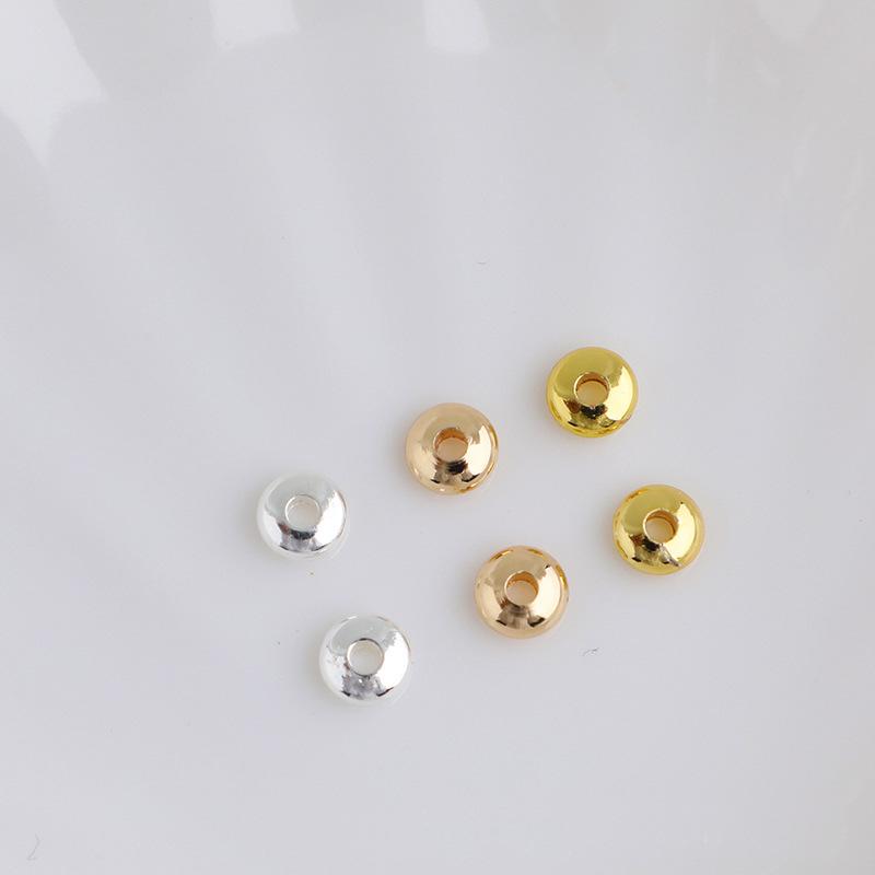 18K Gold-Filled Flying Saucer Beads: Color Retaining Spacers for DIY Bracelets and Necklaces