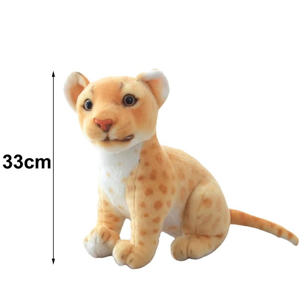 Cotton Simulated Stuffed Toy Soft Plush Realistic Stuffed Lion Doll Plush Leopard Toy Kids Toys