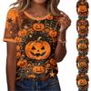 Women's Short Sleeve Loose Fit Print T-Shirt for Casual Wear