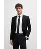 BOSS Pure Silk Jacquard Made in One Black Men's Tie, Italy, Size,