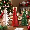 S-3 Pieces Christmas Decor Wood Table Rustic Christmas Tree Farmhouse Wooden Xmas Centerpiece For Small Table Xmas Trees