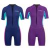 New youth wetsuit women's front open one-piece thickened wetsuit 2.5MM warm surfing swimming snorkeling suit