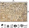 7x5FT Polyester Light Brown Rock Wall Backdrop Brick Stone Rustic Photography Background Supplies for Vintage Birthday Party Newborn Ph