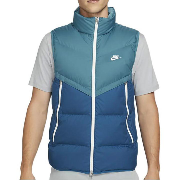 Nike Down Vests Men's Blue Stand Collar Moderate Other DD6818-415