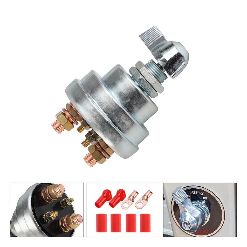 High Current Battery Disconnect Switch 200A, 12V Masters Battery Power Cuts Isolator Kills Switch Car, Marine Boats