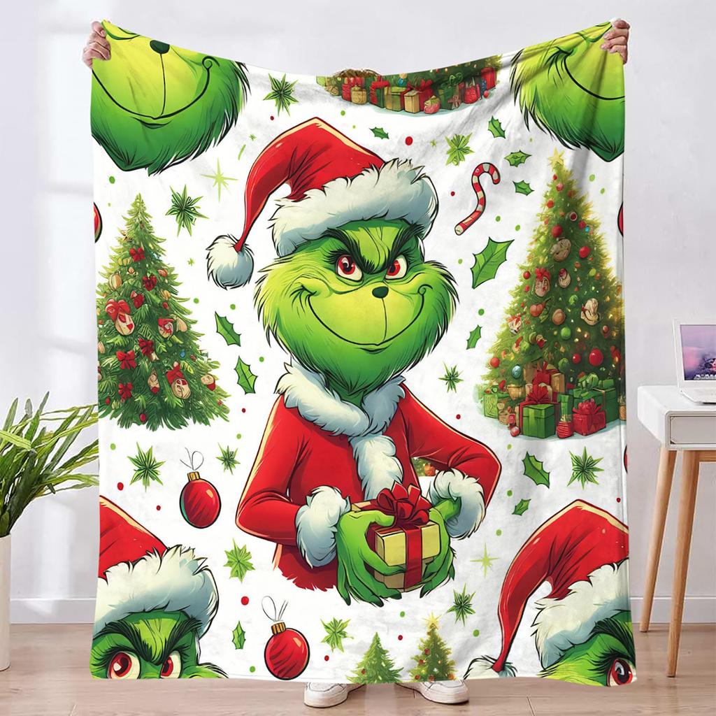 Christmas Blanket Cover Soft And Comfortable Plush Wool Flannel Blanket