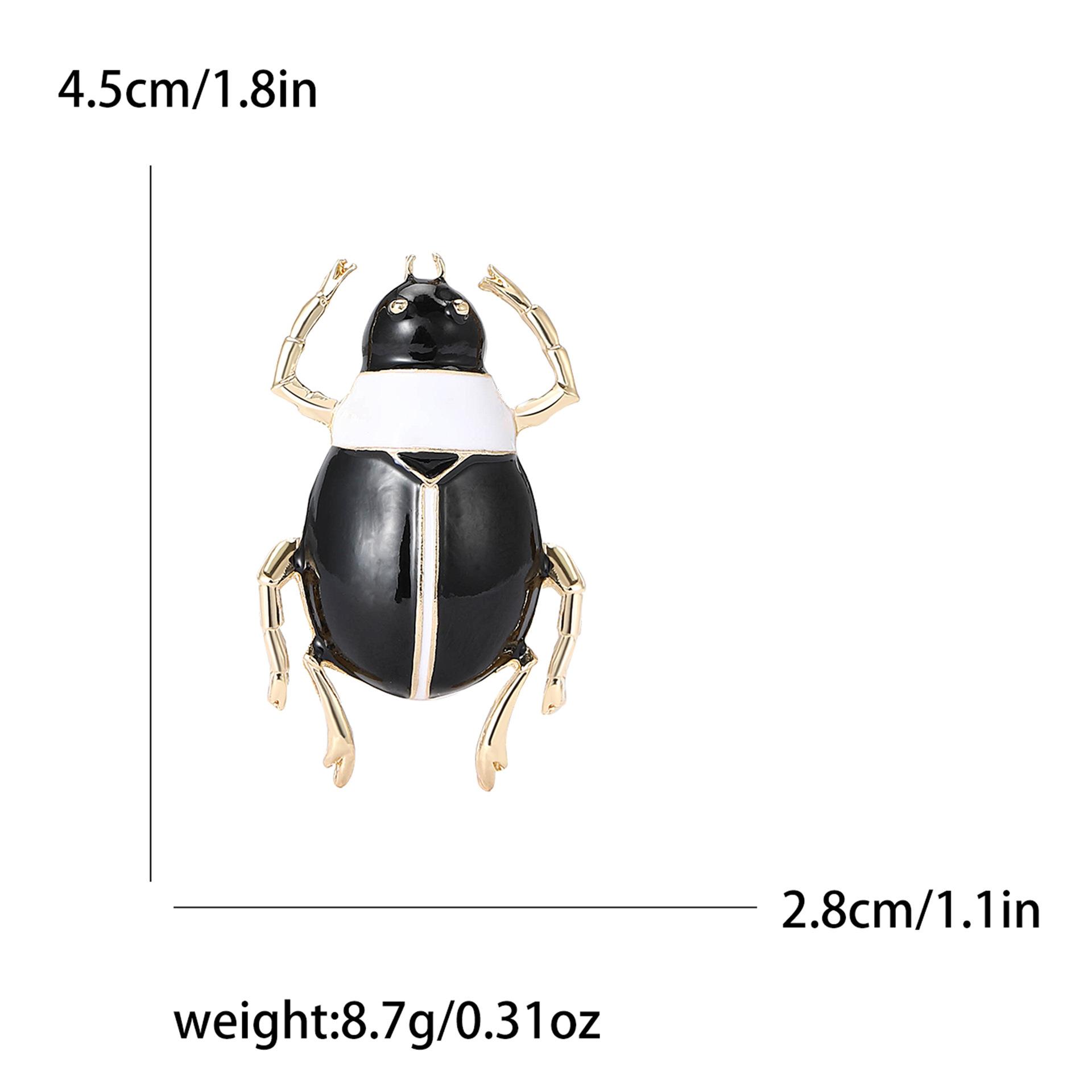 

Модная креативная брошь из эмали и сплава в виде жука, простая универсальная мужская и женская одежда, украшение для корсажа