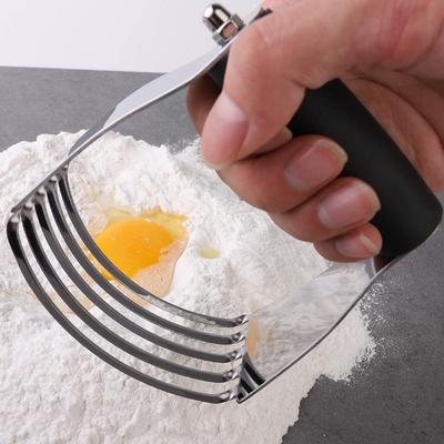 Baking Tools Stainless Steel Dough Blender Ergonomic Handle Professional Pastry Cutter Heavy Duty Dough Masher Kitchen Use
