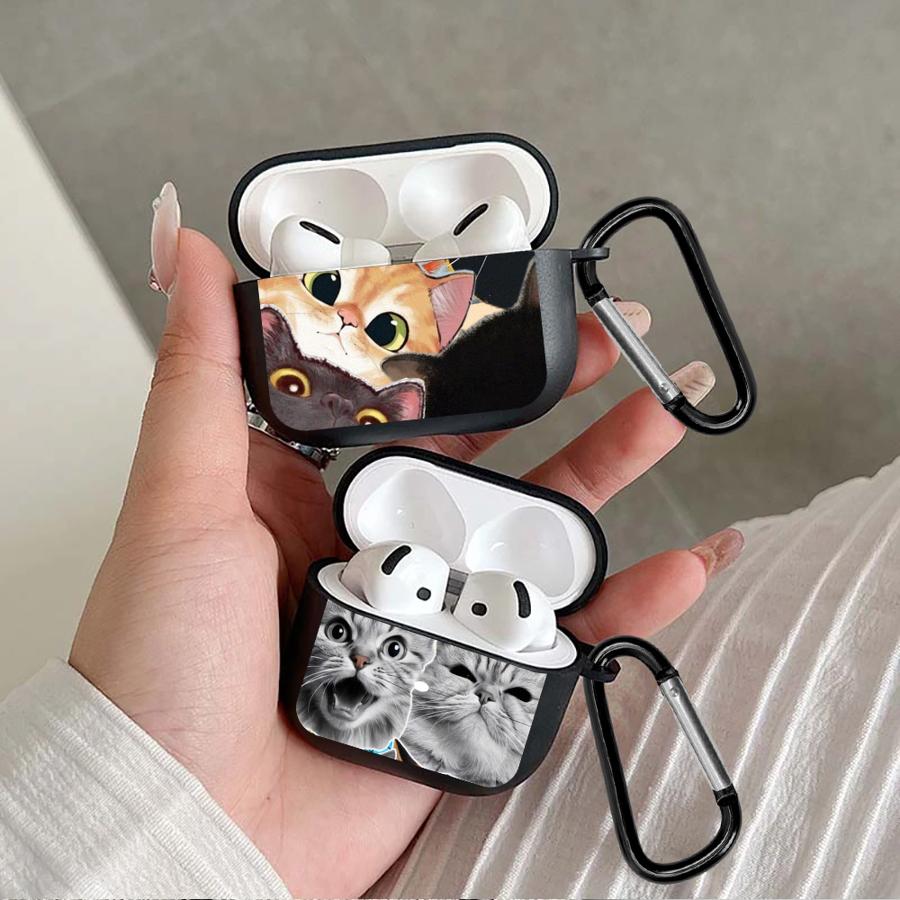 Expressive Cat Cute Earphone Cases Cover Case For Airpods 1 3 Pro3 Pro 4 Pro2 2