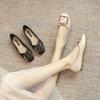 Comfortable single shoes, new autumn gentle evening breeze soft-soled flat shoes, shallow mouth Doudou shoes