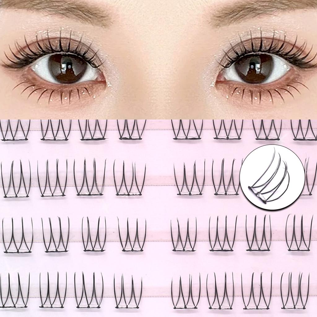 6 Rows Series Glue Free Lashes No-Adhesive Eyelash Set for Full Reusable Defined Lashes Long Lasting Reusable & Easy to Wear.