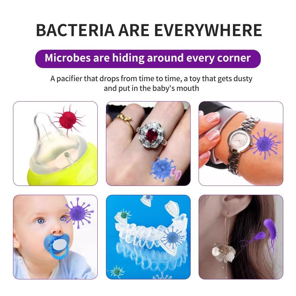 High-Frequency Ultrasonic Braces Cleaning Machine Household Denture Cleaning Box Small Invisible Retainer Cleaner