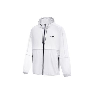 Li Ning Ice Silk UV Protection Cool Technology Lightweight Quick-Dry Breathable Hooded Sun Protection Clothing Unisex Outerwear AFDU831-5