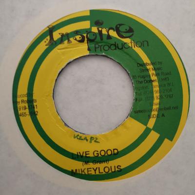 7inch Record MICKEYLOUS - Live Good NONE Inspire Product Jamaica Reggae, Ska & Dub Used