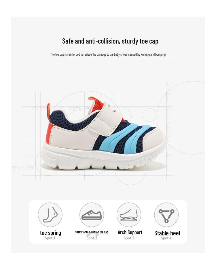 ABCkids6131 Kids' 2025 Sneakers - Spring/Autumn Soft Sole Caterpillar Shoes for Boys and Girls