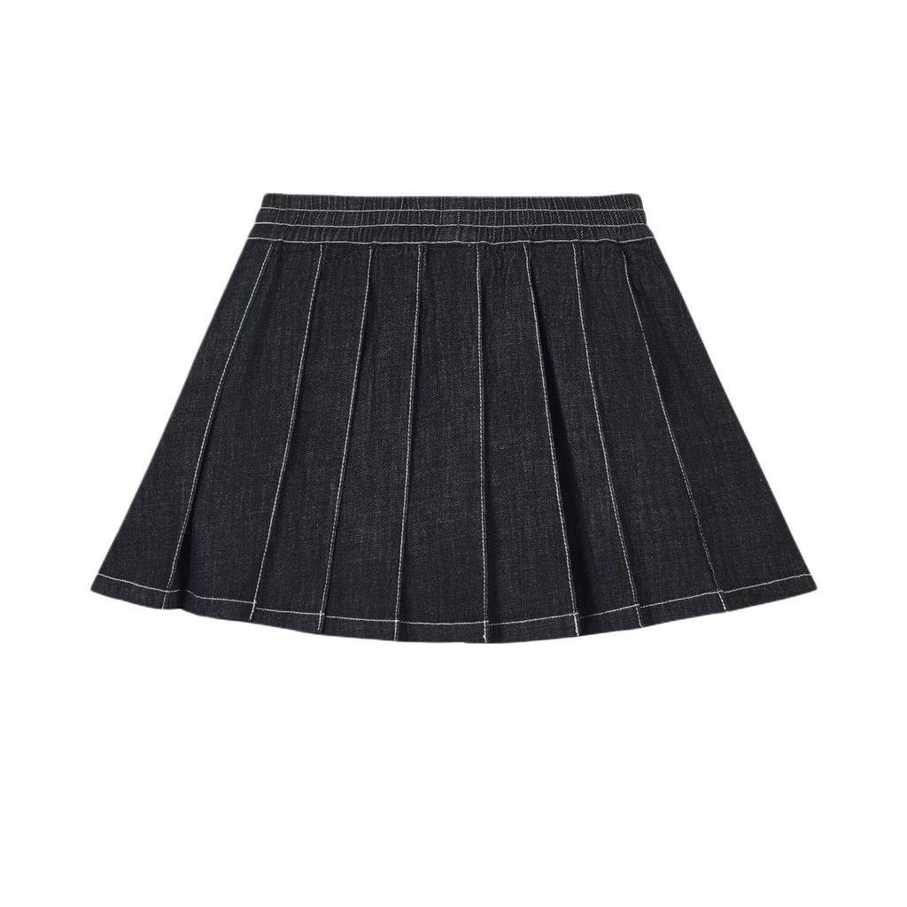 Puma Retro Casual Denim Pleated Woven Sports Skirt Kids skirts 951100-01