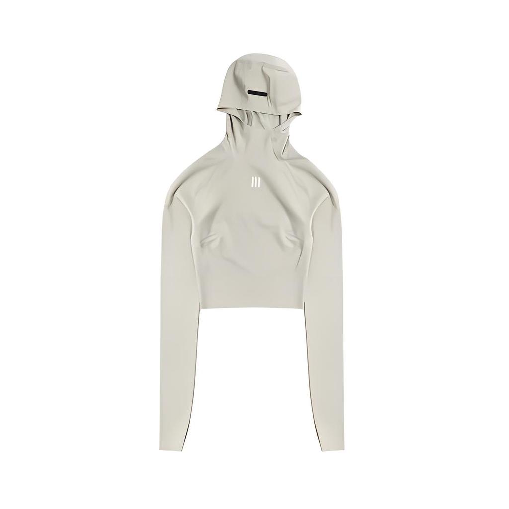 Fear of God Athletics Womens Base Layer Crop Hoodie Sesame Women Streetwear IN5903