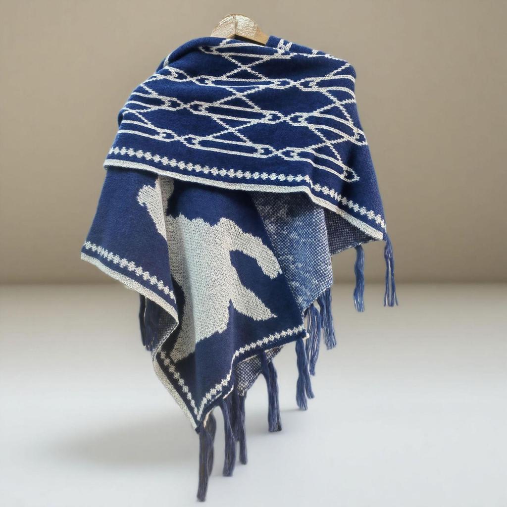 Bohemian Ethnic Women's Shawl: Versatile Travel Cape