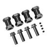 4Pcs/Set Metal RC Wheel Hex Hub 12mm Crawler Wheel Adapter Wheel Hex Hub For 1/10 RC Crawler