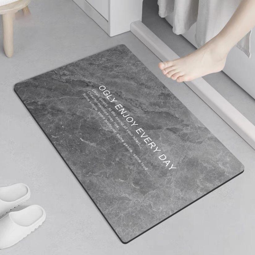 Non-slip Quick-dry Diatom Mud Marble Bathroom Floor Mat