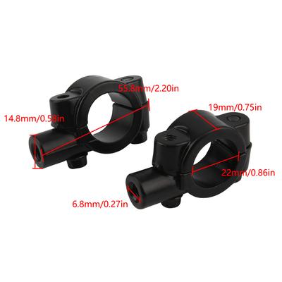 22mm Handlebar Motorcycle Motorbike Mirror Mount Clamp Rear View Mirror Holder Adapter Clamp Base 10mm 8mm Thread For KTM Yamaha