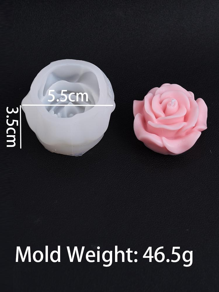 DIY 3D Růže Květiny Silikonová Forma na Svíčky Ručně Vyráběné Mýdlo Čokoládová Ozdoba Nástroj Aromaterapie Sádra Pryskyřice Forma Domácí Dekorace