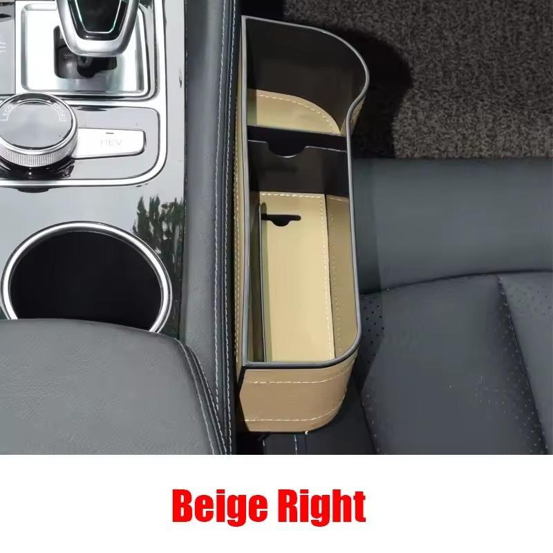Autositz-Lücken-Aufbewahrungsbox Universelle Sitzspalt-Schlitzbox Mit Ladeloch Schlüssel Handy Flaschenhalter Verstau-Organizer Zubehör