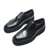 Pánské společenské boty Derby s měkkou masivní podrážkou, z pravé kůže, styl Brogue Wingtip Oxford, neformální business, boty pro zvýšení postavy, moderní muž