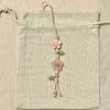 Cute Star Flower Mobile Phone Strap Kawaii Ceramic Beaded Mobile Phone Lanyard Bag Decoration Camera Pendant  Keychain