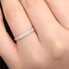 Russian Purple Gold Inlaid Zircon Ring 585 Color Gold Simple Trendy Temperament Rose Gold Plated Live Finger