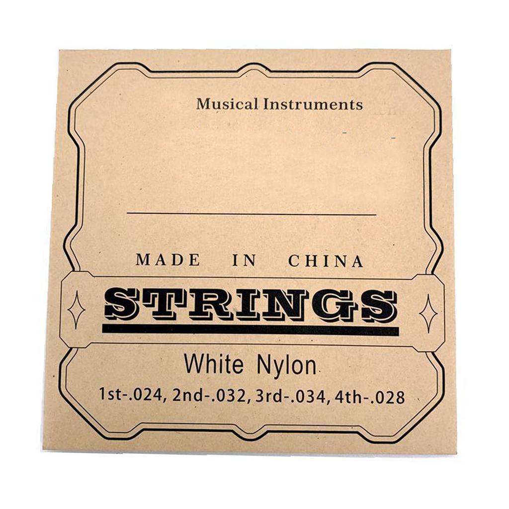 4Pcs Ukulele Strings Clear Beautiful Sound Professional Nylon Strings Replacement for 23in 26in