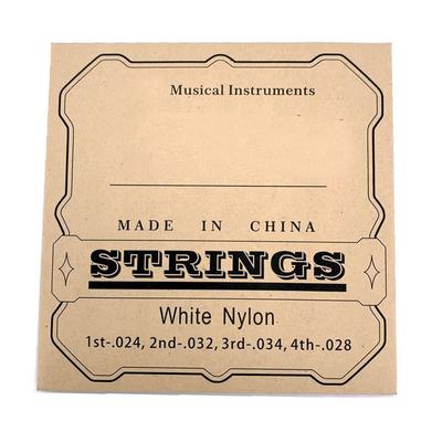 4Pcs Ukulele Strings Clear Beautiful Sound Professional Nylon Strings Replacement for 23in 26in
