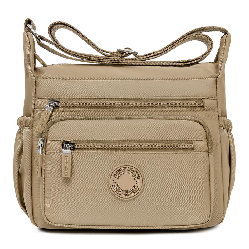 Nylon Women's Bag Multi-Layer Mother's Bag Large Capacity Shoulder Bag Lightweight Water-Repellent Crossbody Bag