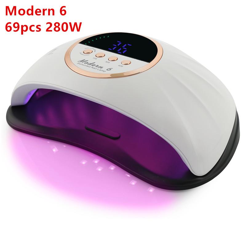 Modern 6 268W Nail Dryer LED Nail Lamp UV Lamp for Curing All Gel Nail Polish With Motion Sensing Manicure Pedicure Salon Tool