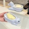 Plastic Cartoon Pig Soap Dish Drainable Soap Container Decor Soap Holder  Gift Idea