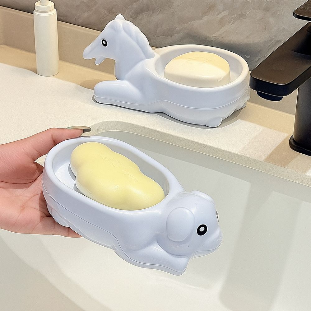 Drainable Cartoon Pig Soap Dish Cartoon Soap Container Decor Soap Holder Gift Idea